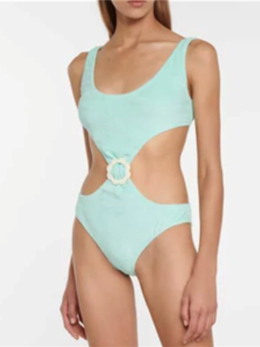 Lisa Marie Fernandez Scallop Cut Out One Piece Terry Swimsuit 3 NWT